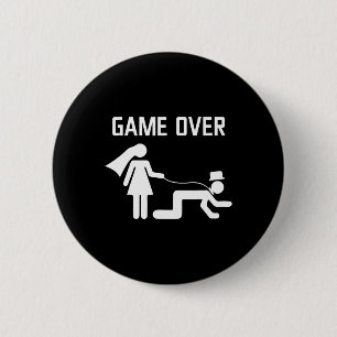 Funny Bride Groom Wedding Bachelor Bachelorette Pa 6 Cm Round Badge