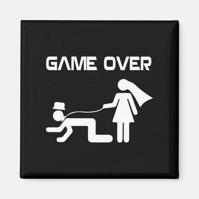 Funny Bride Groom Wedding Bachelor Bachelorette Pa Magnet (Front)