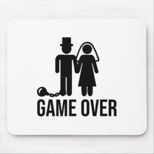 Funny Bride Groom Wedding Bachelor Bachelorette Pa Mouse Mat