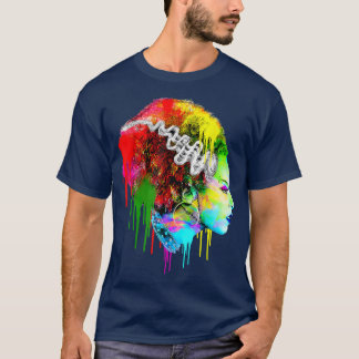 Funny Bride Halloween, Colourful Modern Bride536 T-Shirt