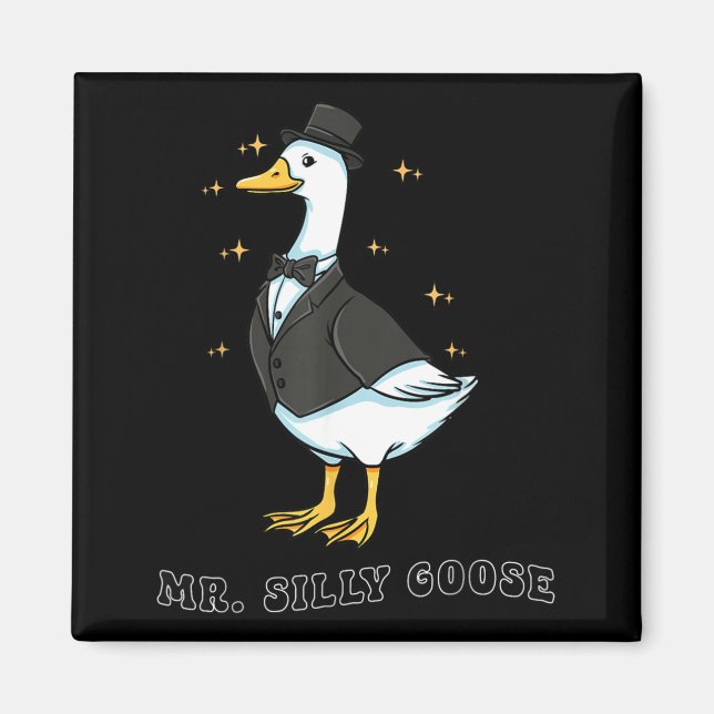 Funny Bride To Be Mr Silly Goose Wedding Couple Magnet (Front)