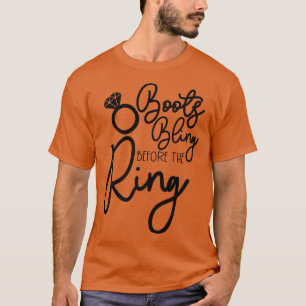Funny Bridesmaid Bride Bachelorette Boots Bling Be T-Shirt