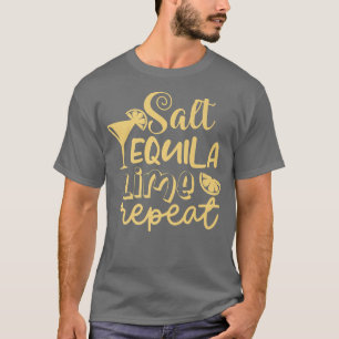 Funny Bridesmaid Bride Bachelorette Salt Tequila L T-Shirt