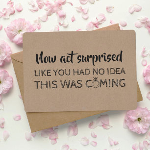 Funny Bridesmaid / Maid of Honor Proposal Invitation