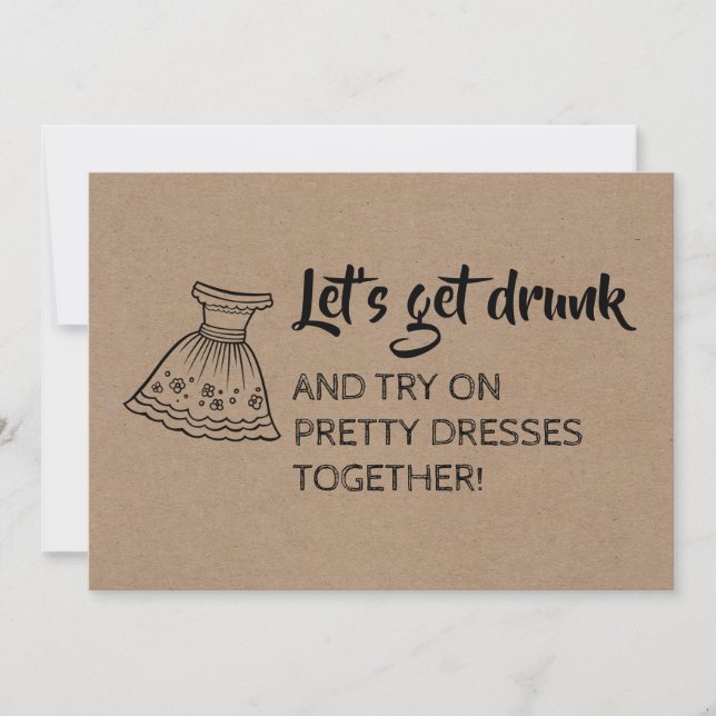 Funny Bridesmaid / Maid of Honour Proposal Invitation (Front)