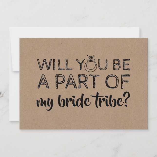 Funny Bridesmaid / Maid of Honour Proposal Invitation (Front)