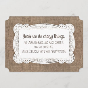 Funny Bridesmaid / Maid of Honour Proposal Invitation