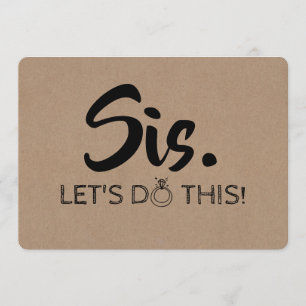 Funny Bridesmaid / Maid of Honour Proposal Invitation