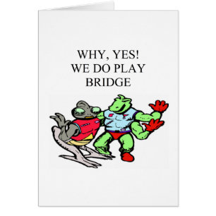 funny bridge player design