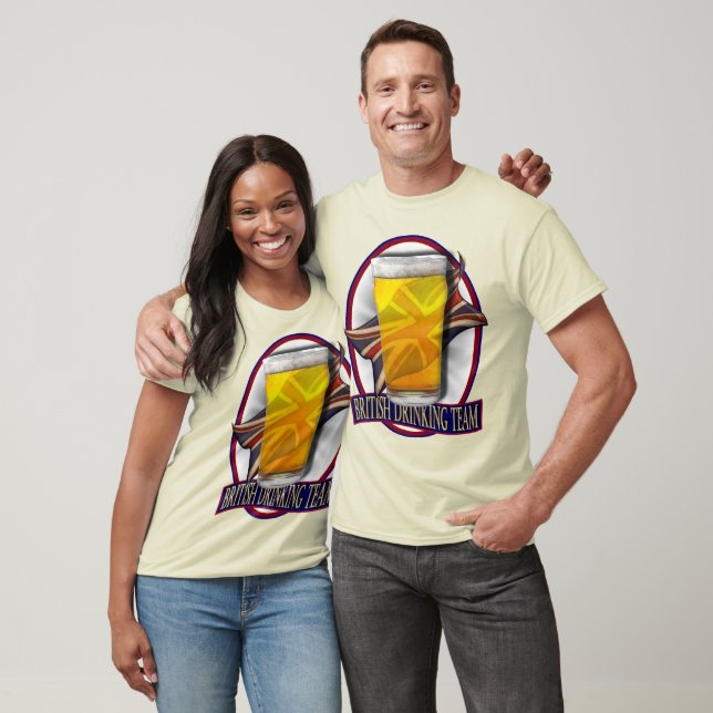 Funny British Drinking Team T-Shirt (Unisex)