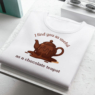 Funny British Insult Useful As A Chocolate Teapot  Tri-Blend Shirt