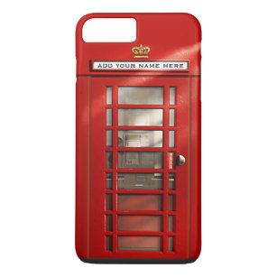 Funny British Red Telephone Box Personalised Case-Mate iPhone Case