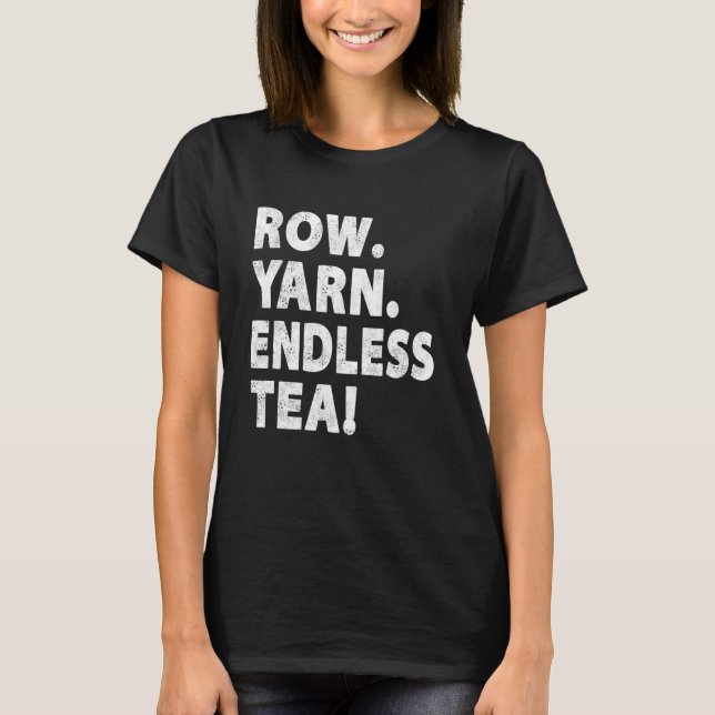 Funny British Rowing Shirt Rower Black Tea Lovers  (Front)