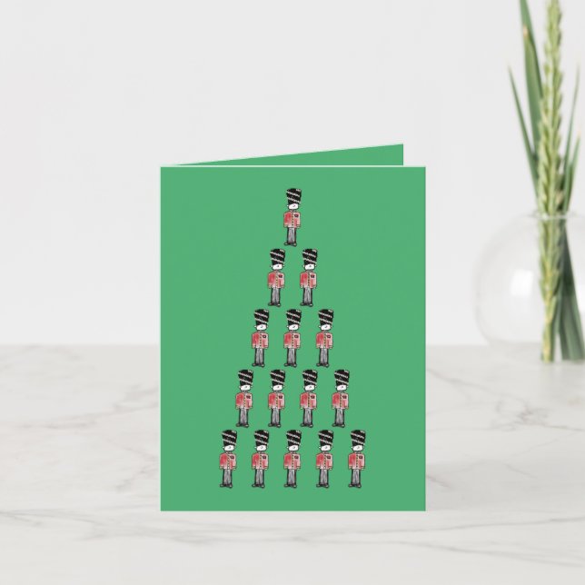 Funny British Royal Soldier Christmas Card (Front)