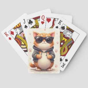 Funny British Shorthair Kawaii Cat Playing Cards