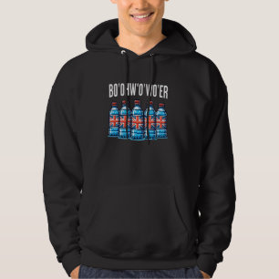 Funny British Vacation Bottle Of Water And Britain Hoodie
