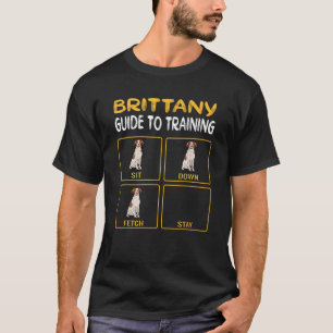 Funny Brittany Guide To Training Dog Trainer Obedi T-Shirt