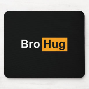 Funny Bro Hug Bodybuilding Powerlifting Sports Gym Mouse Mat