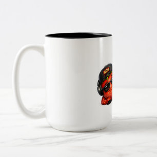 Funny Bro Mode On T-Shirt Cute Animated Characte Two-Tone Coffee Mug