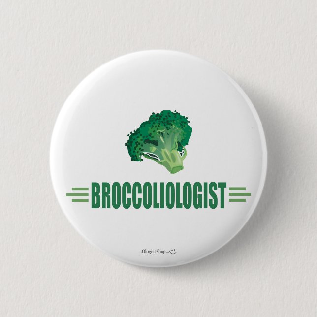 Funny Broccoli 6 Cm Round Badge (Front)