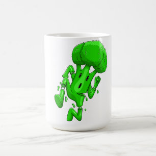 Funny Broccoli Cartoon Coffee Mug