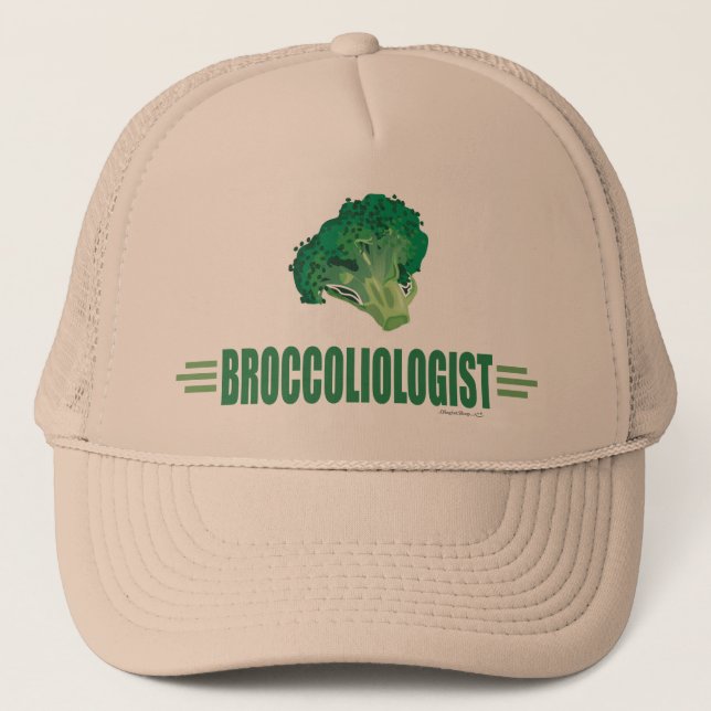 Funny Broccoli Trucker Hat (Front)