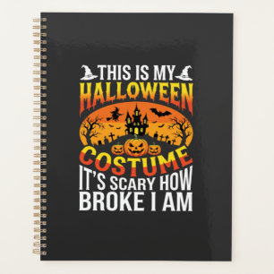 Funny Broke Halloween Costume Haunted House Design Planner