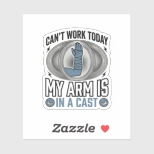 Funny Broken Arm Cast Vintage T-Shirt Design_1