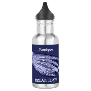 Funny Broken Finger Xray "Break Time"  532 Ml Water Bottle
