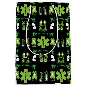 Funny Broken Leg Get Wel Medium Gift Bag