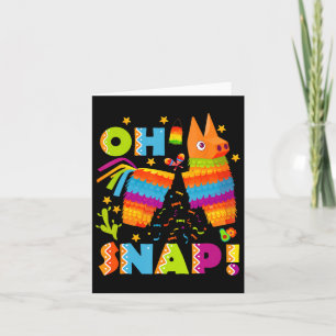 Funny Broken Pinata Oh Snap Cinco De Mayo Mexican Card
