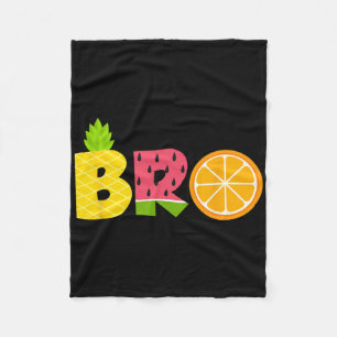 Funny Brother Fruitarian Lover Summer Boys Fruit S Fleece Blanket