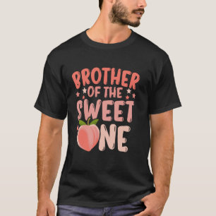 Funny Brother Of The Sweet One Cute Peach First Bi T-Shirt