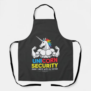 Funny Brother Unicorn Security Dont Mess With My S Apron