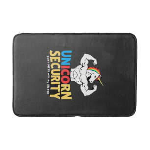 Funny Brother Unicorn Security Dont Mess With My S Bath Mat