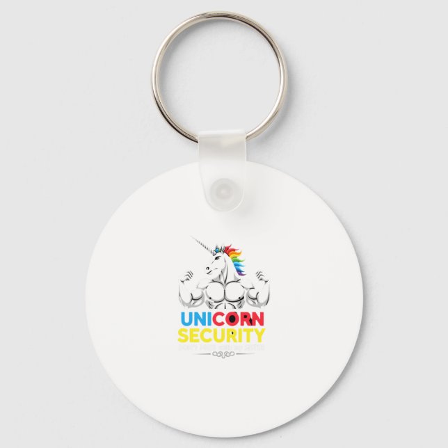 Funny Brother Unicorn Security Dont Mess With My S Key Ring (Front)