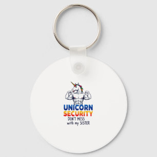 Funny Brother Unicorn Security Dont Mess With My S Key Ring
