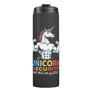 Funny Brother Unicorn Security Dont Mess With My S Thermal Tumbler
