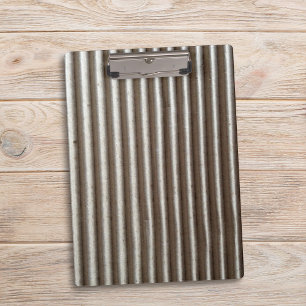 Funny Brown Corrugated Cardboard Texture Clipboard
