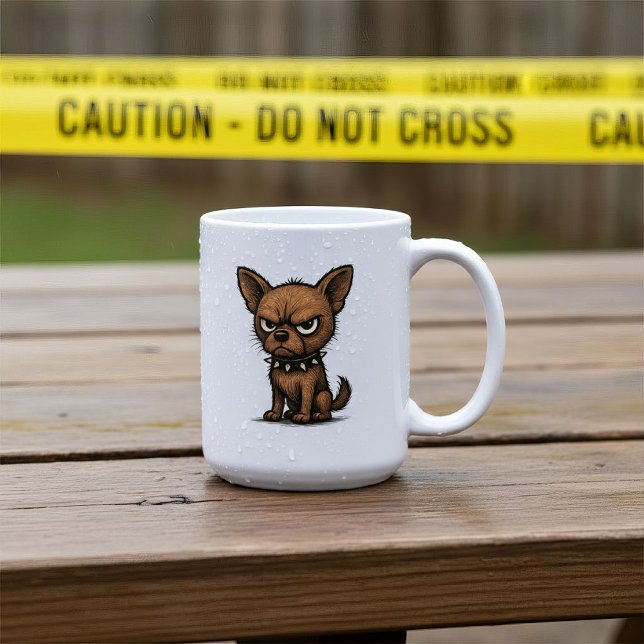Funny Brown Dog Coffee Mug (guard dog !)