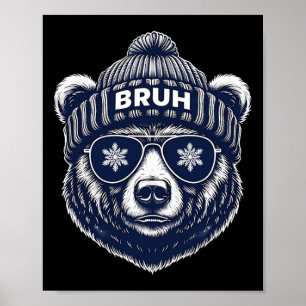 Funny Bruh - Christmas  Poster