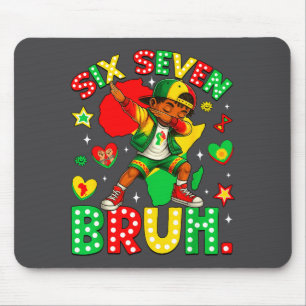 Funny Bruh History Dabbing 67 African American Sev Mouse Mat