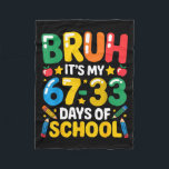 Funny Bruh It's My 67 33 Days Of School Math Six S Fleece Blanket<br><div class="desc">Funny Bruh It's My 67 33 Days Of School Math Six Seven Meme</div>