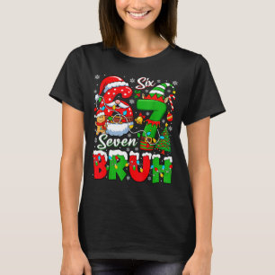 Funny Bruh Six Seven 6 7 Meme Christmas 67 Boy Gir T-Shirt