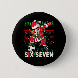 Funny Bruh Soccer Santa 67 Meme Christmas Xmas Paj 6 Cm Round Badge