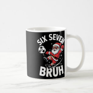 Funny Bruh Soccer Santa 67 Meme Christmas Xmas Paj Coffee Mug