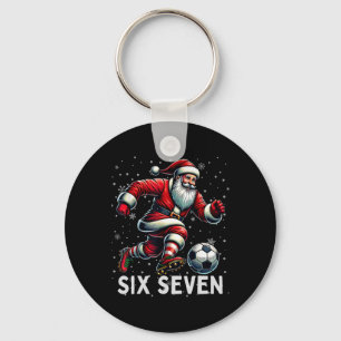 Funny Bruh Soccer Santa 67 Meme Christmas Xmas Paj Key Ring