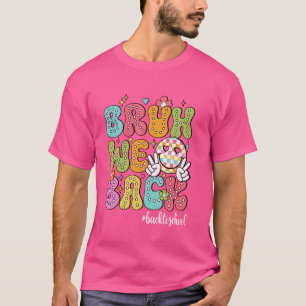 Funny Bruh We Back Happy First Day Of School Vinta T-Shirt