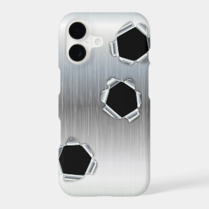 Funny Brushed Metal and Bullet Holes