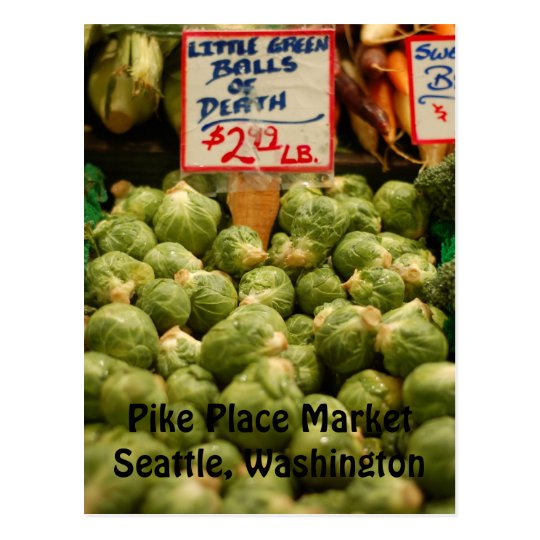 Funny Brussel Sprouts Postcard Zazzle.co.uk